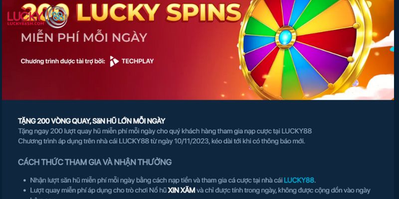 Điều kiện, số lượng và cách nhận khuyến mãi Lucky88