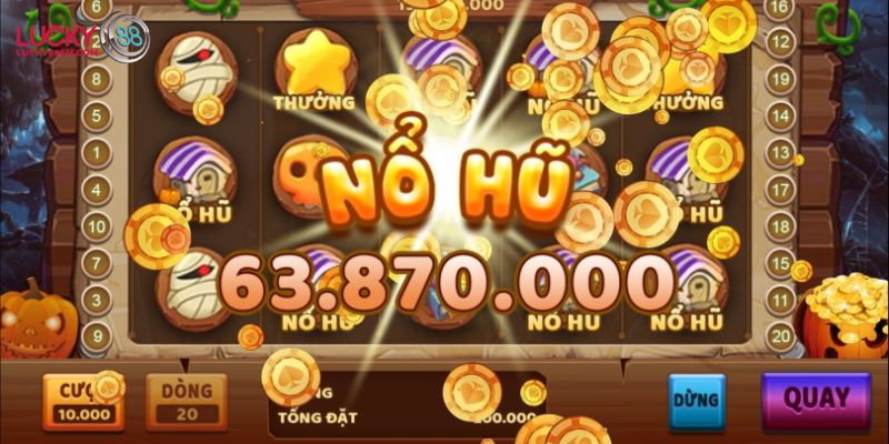 Nổ Hũ Lucky88 có các game Quay thưởng, Đại Tài, Suwin hấp dẫn